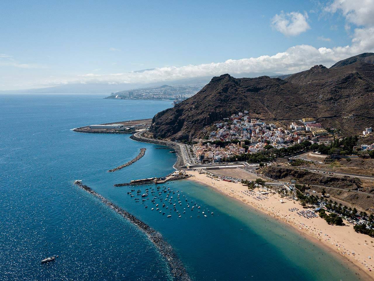 Tenerife rent a motorbike sea view